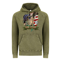 Vintage Olive army veteran  pray Vintage Hoodie - BarkalooDesign