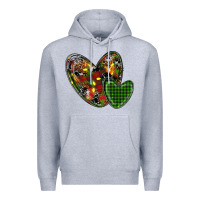 Heather Grey christmas heart Premium Hoodie - RanaPortraitStore