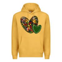 Mustard christmas heart Premium Hoodie - RanaPortraitStore
