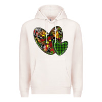Pale Pink christmas heart Premium Hoodie - RanaPortraitStore