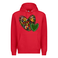 Red christmas heart Premium Hoodie - RanaPortraitStore