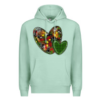 Seafoam christmas heart Premium Hoodie - RanaPortraitStore