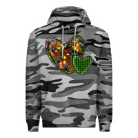 Slate Camo christmas heart Premium Hoodie - RanaPortraitStore
