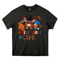 Asphalt basketball life messy bun Heavy Core Tee - FaDigitalArtStudio