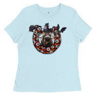 Baby Blue halloween donkey Ladies Tee - SublimationCraftShop