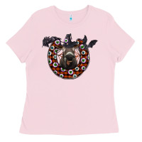 Bubblegum Pink halloween donkey Ladies Tee - SublimationCraftShop