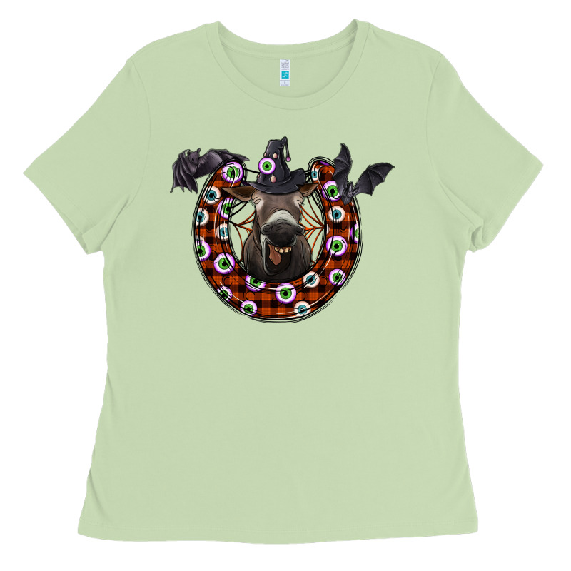Halloween Donkey Ladies Tee by SublimationCraftShop | Teevron