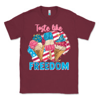 Burgundy taste like freedom 4th of july Classic Tee - FaDigitalArtStudio