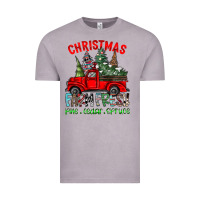 Vintage Zinc christmas tree farm truck Vintage Tee - CowhideDigitalArt