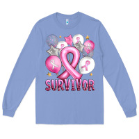 Colony Blue Balloons cancer ribbon survivor Long Sleeve Tee - Artiststas