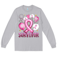 Moon Dust Balloons cancer ribbon survivor Long Sleeve Tee - Artiststas
