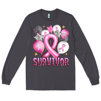 Smoke Balloons cancer ribbon survivor Long Sleeve Tee - Artiststas