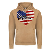 Vintage Camel veteran heart american flag Vintage Hoodie - BarkalooDesign