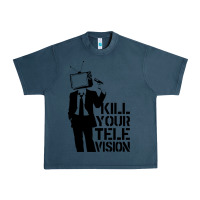 Midnight Navy kill your television Urban Heavy Tee - artisFamous