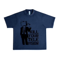 Navy kill your television Urban Heavy Tee - artisFamous