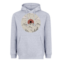 Heather Grey The Mountains Are Calling Heavyweight Hoodie - Bettercallsaul