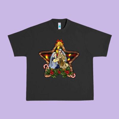 Christmas Baby Jesus Oh Holly Night Urban Heavy Tee Designed By Ranaportraitstore