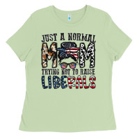 Matcha just a regular mom trying not to raise liberals Ladies Tee - CowhideDigitalArt