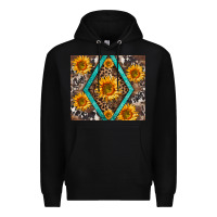 Black sunflower tumbler Premium Hoodie - BarkalooDesign