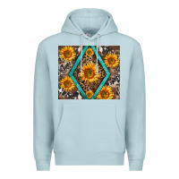 Blue Mist sunflower tumbler Premium Hoodie - BarkalooDesign
