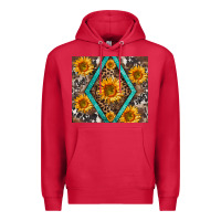 Cardinal sunflower tumbler Premium Hoodie - BarkalooDesign