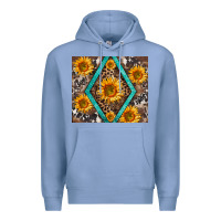 Colony Blue sunflower tumbler Premium Hoodie - BarkalooDesign