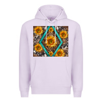 Lilac sunflower tumbler Premium Hoodie - BarkalooDesign