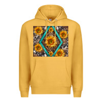 Mustard sunflower tumbler Premium Hoodie - BarkalooDesign
