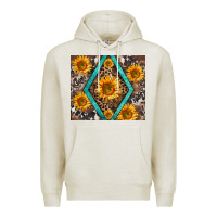 Oatmeal Heather sunflower tumbler Premium Hoodie - BarkalooDesign
