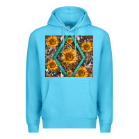 Ocean Blue sunflower tumbler Premium Hoodie - BarkalooDesign