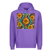 Purple sunflower tumbler Premium Hoodie - BarkalooDesign