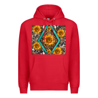Red sunflower tumbler Premium Hoodie - BarkalooDesign