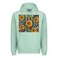 Seafoam sunflower tumbler Premium Hoodie - BarkalooDesign