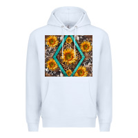 White sunflower tumbler Premium Hoodie - BarkalooDesign