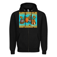 Black fall pumpkin tumbler Zipper Hoodie - RanaPortraitStore