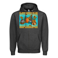 Charcoal Heather fall pumpkin tumbler Zipper Hoodie - RanaPortraitStore