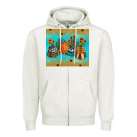 Oatmeal Heather fall pumpkin tumbler Zipper Hoodie - RanaPortraitStore