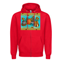 Red fall pumpkin tumbler Zipper Hoodie - RanaPortraitStore
