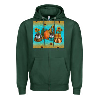 Sports Green fall pumpkin tumbler Zipper Hoodie - RanaPortraitStore