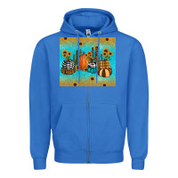True Royal fall pumpkin tumbler Zipper Hoodie - RanaPortraitStore
