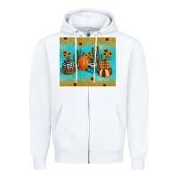 White fall pumpkin tumbler Zipper Hoodie - RanaPortraitStore