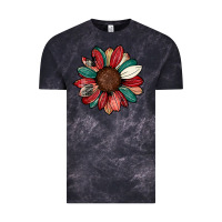 Cloud Black Christmas sunflower Vintage Tee - CowhideDigitalArt