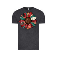Vintage Black Christmas sunflower Vintage Tee - CowhideDigitalArt