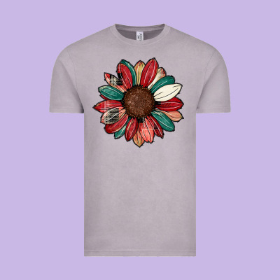 Christmas Sunflower Vintage Tee Designed By Cowhidedigitalart