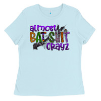 Baby Blue almost bat shit crayz Ladies Tee - SublimationCraftShop