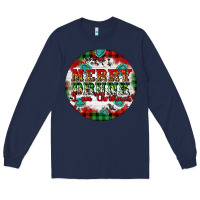Navy Merry Drunk I'am Christmas Long Sleeve Tee - Artiststas