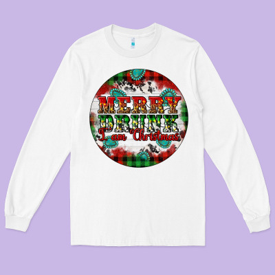 Merry Drunk I'am Christmas Long Sleeve Tee Designed By Artiststas