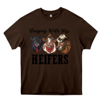 Chocolate Brown hanging with my heifers Heavy Core Tee - RanaPortraitStore