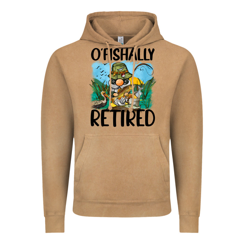 O' Fishally Retired Vintage Hoodie by BarkalooDesign | Teevron