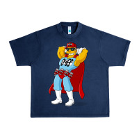 Navy The Simpsons duff beer Urban Heavy Tee - artisFamous